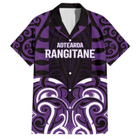 Custom Aotearoa Rangitane Family Matching Long Sleeve Bodycon Dress and Hawaiian Shirt Maori Pattern New Zealand - Polynesian Pride