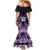 Custom Aotearoa Rangitane Family Matching Mermaid Dress and Hawaiian Shirt Maori Pattern New Zealand - Polynesian Pride