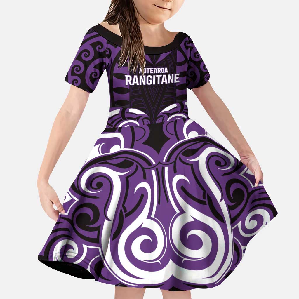 Custom Aotearoa Rangitane Family Matching Summer Maxi Dress and Hawaiian Shirt Maori Pattern New Zealand - Polynesian Pride