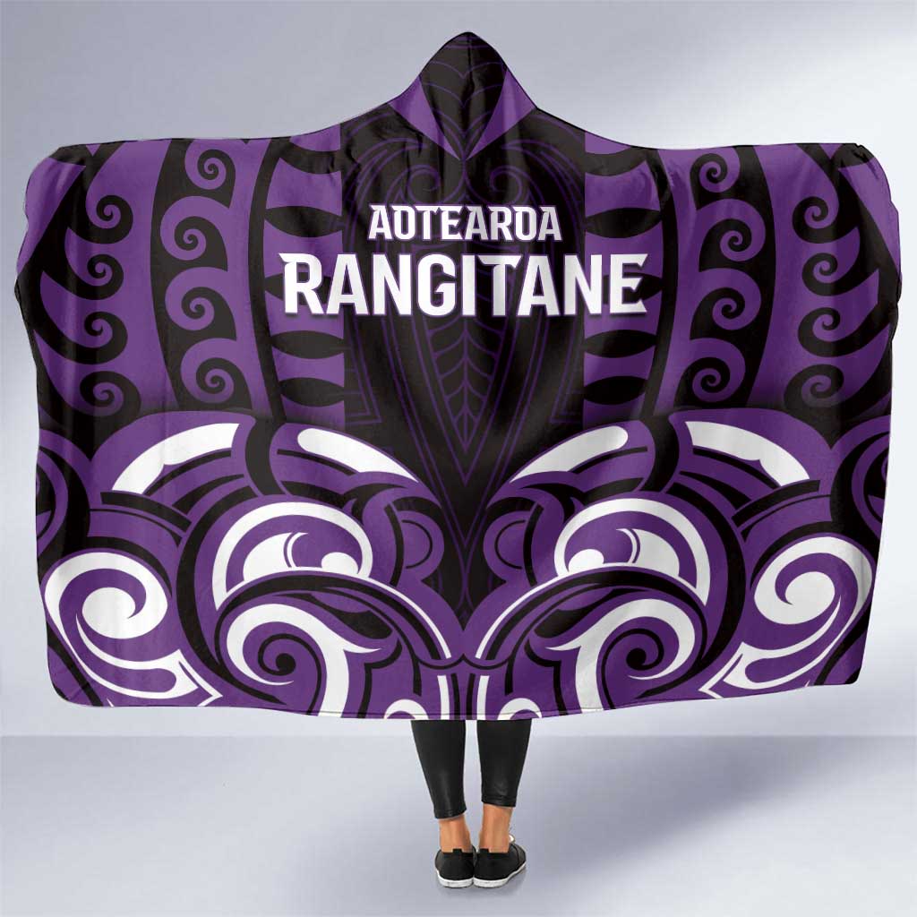 Aotearoa Rangitane Hooded Blanket Maori Pattern New Zealand - Polynesian Pride