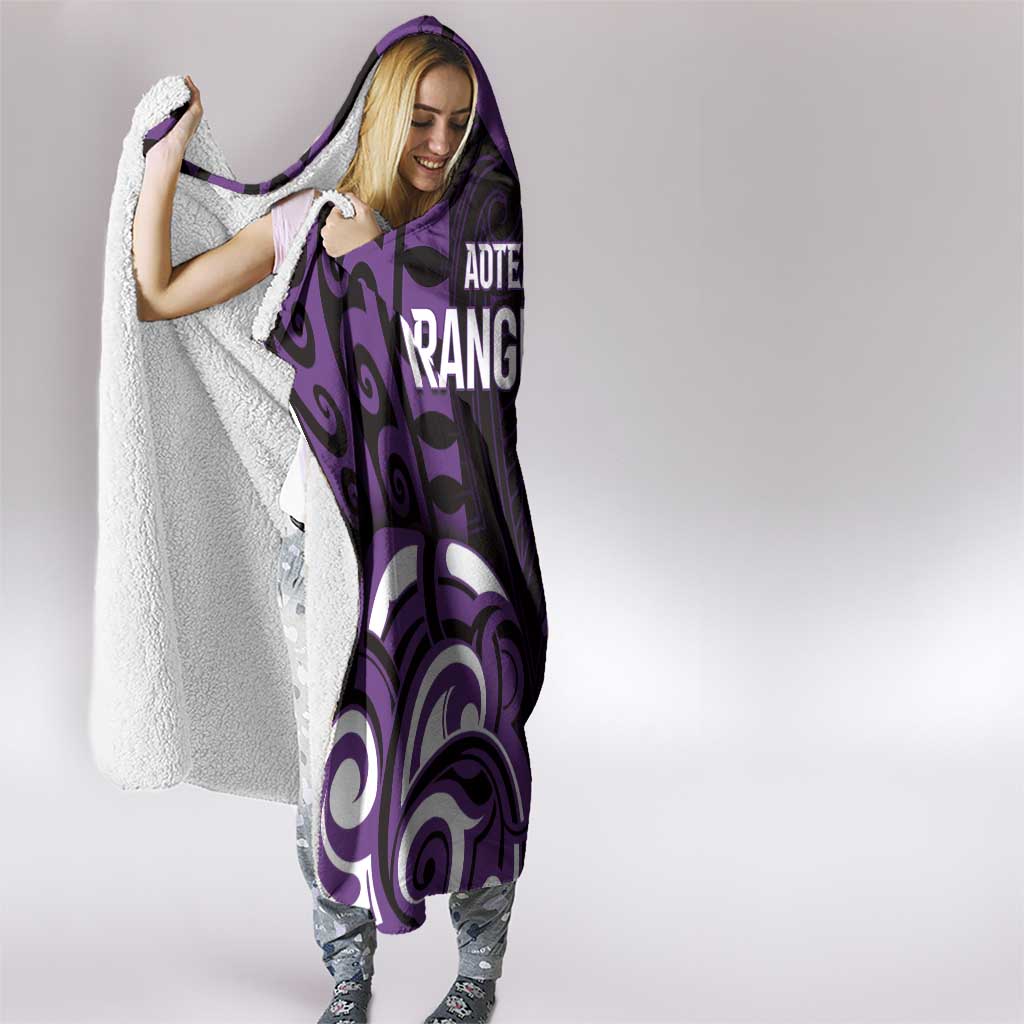 Aotearoa Rangitane Hooded Blanket Maori Pattern New Zealand - Polynesian Pride