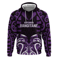 Custom Aotearoa Rangitane Hoodie Maori Pattern New Zealand - Polynesian Pride