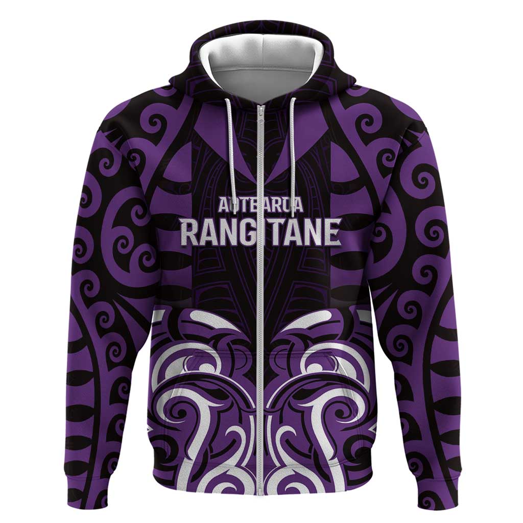 Custom Aotearoa Rangitane Hoodie Maori Pattern New Zealand - Polynesian Pride