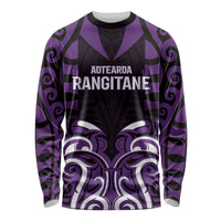 Custom Aotearoa Rangitane Long Sleeve Shirt Maori Pattern New Zealand - Polynesian Pride