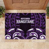Aotearoa Rangitane Rubber Doormat Maori Pattern New Zealand - Polynesian Pride