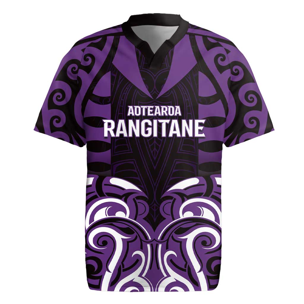 Custom Aotearoa Rangitane Rugby Jersey Maori Pattern New Zealand - Polynesian Pride