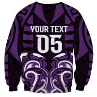 Custom Aotearoa Rangitane Sweatshirt Maori Pattern New Zealand - Polynesian Pride