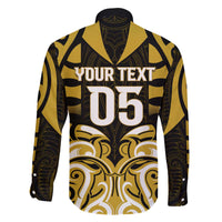 Custom Aotearoa Taranaki Family Matching Off The Shoulder Long Sleeve Dress and Hawaiian Shirt Maori Pattern New Zealand - Polynesian Pride