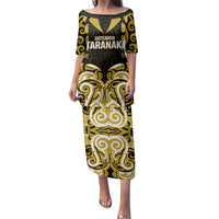 Custom Aotearoa Taranaki Family Matching Puletasi and Hawaiian Shirt Maori Pattern New Zealand - Polynesian Pride