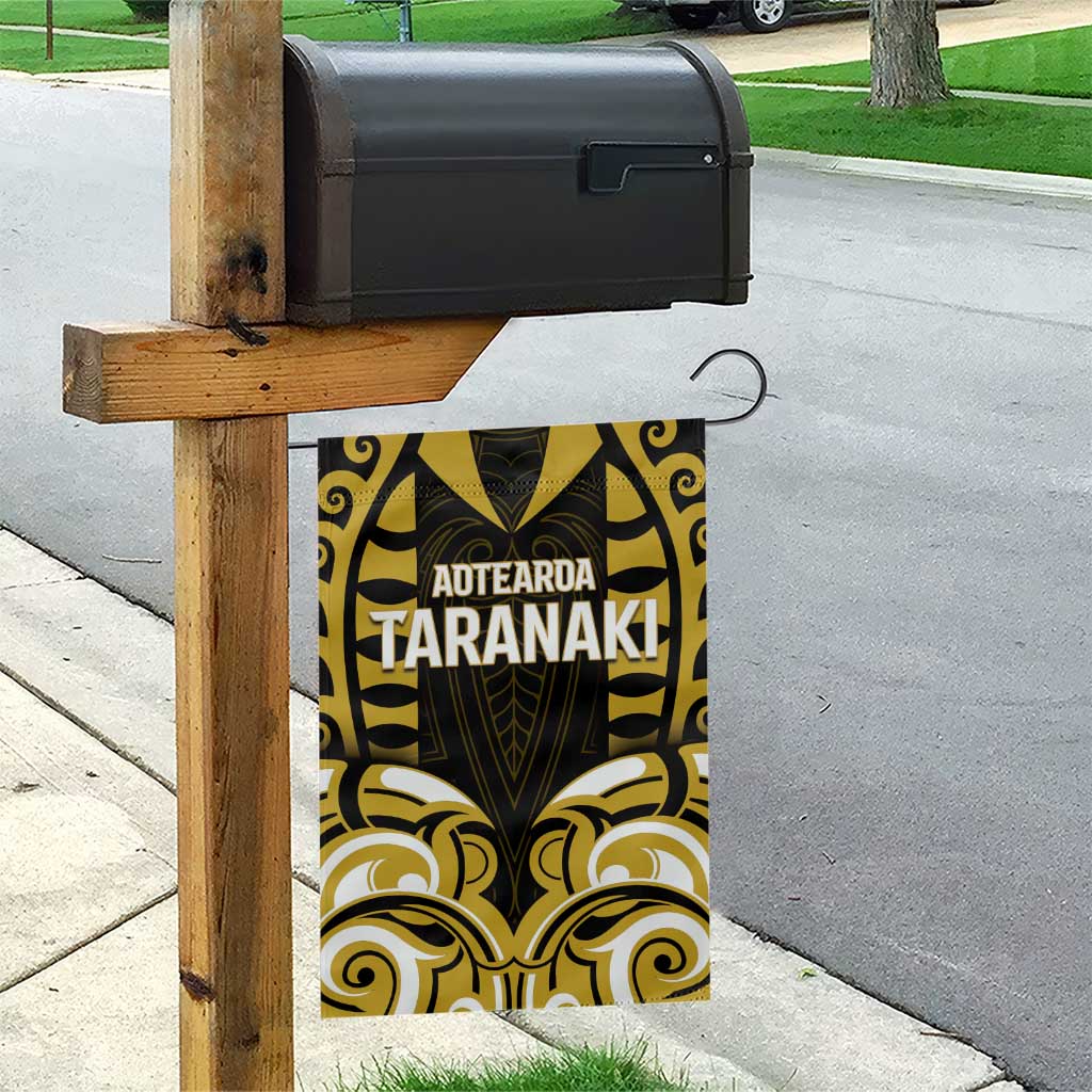 Aotearoa Taranaki Garden Flag Maori Pattern New Zealand - Polynesian Pride