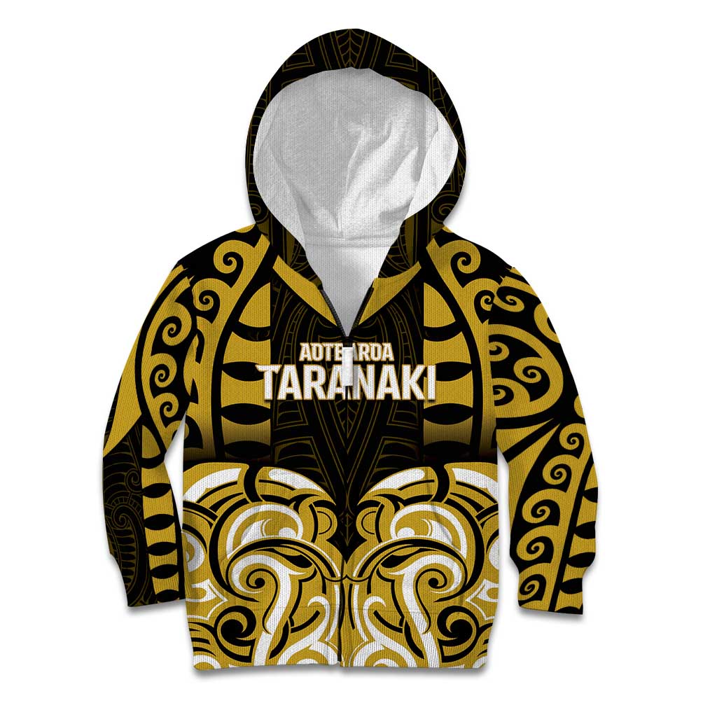 Custom Aotearoa Taranaki Kid Hoodie Maori Pattern New Zealand - Polynesian Pride