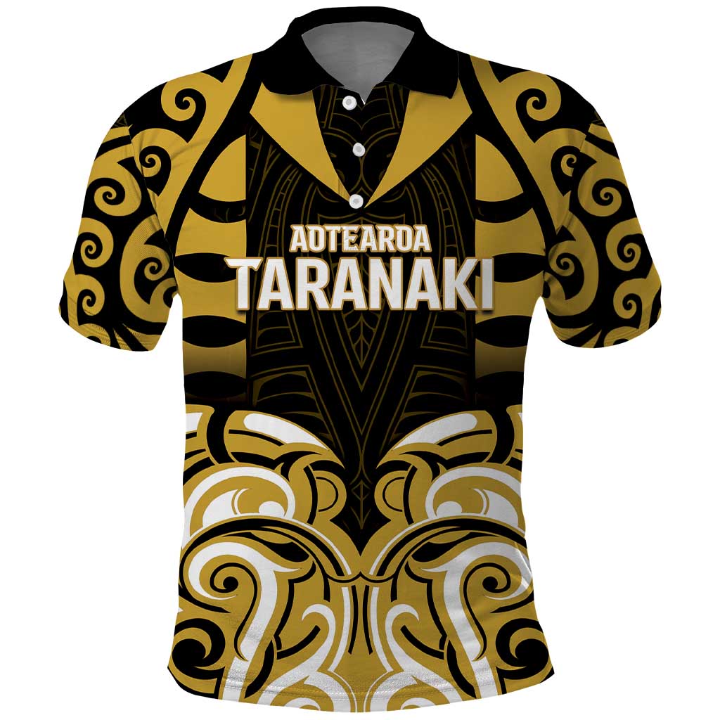 Custom Aotearoa Taranaki Polo Shirt Maori Pattern New Zealand - Polynesian Pride