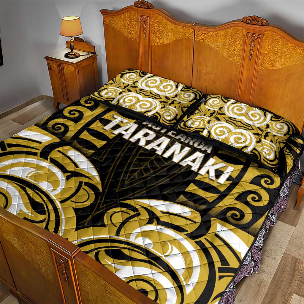 Aotearoa Taranaki Quilt Bed Set Maori Pattern New Zealand - Polynesian Pride