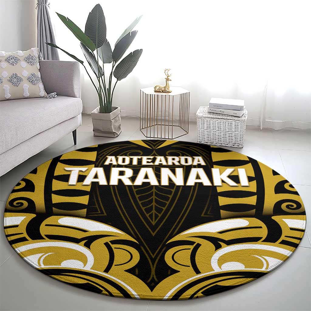 Aotearoa Taranaki Round Carpet Maori Pattern New Zealand - Polynesian Pride