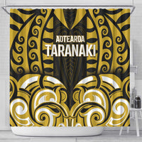 Aotearoa Taranaki Shower Curtain Maori Pattern New Zealand - Polynesian Pride