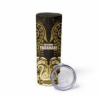 Custom Aotearoa Taranaki Skinny Tumbler Maori Pattern New Zealand - Polynesian Pride