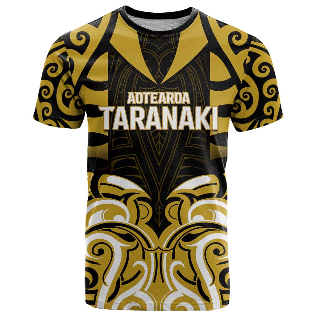Custom Aotearoa Taranaki T Shirt Maori Pattern New Zealand - Polynesian Pride