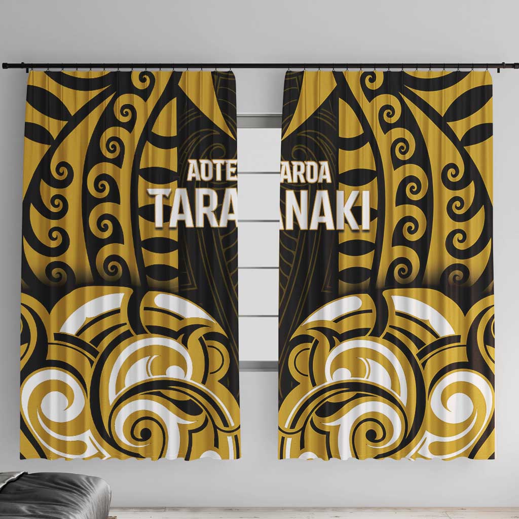 Aotearoa Taranaki Window Curtain Maori Pattern New Zealand - Polynesian Pride
