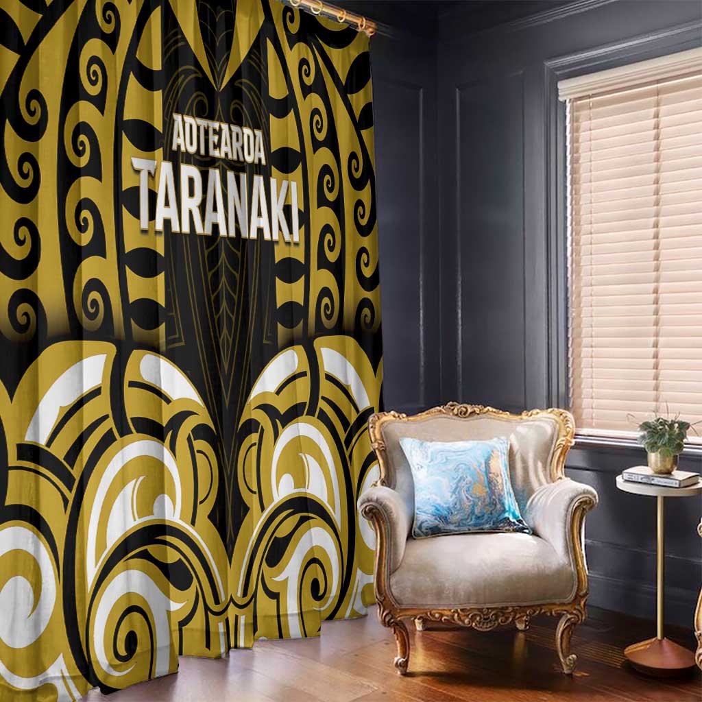 Aotearoa Taranaki Window Curtain Maori Pattern New Zealand - Polynesian Pride