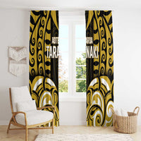 Aotearoa Taranaki Window Curtain Maori Pattern New Zealand - Polynesian Pride