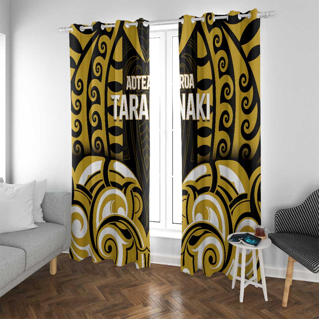 Aotearoa Taranaki Window Curtain Maori Pattern New Zealand - Polynesian Pride