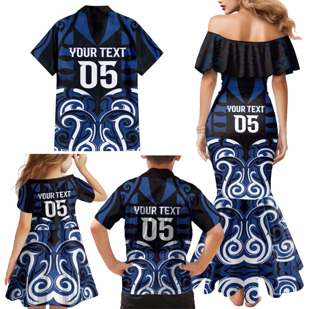 Custom Aotearoa Ngati Tuwharetoa Family Matching Mermaid Dress and Hawaiian Shirt Maori Pattern New Zealand - Polynesian Pride