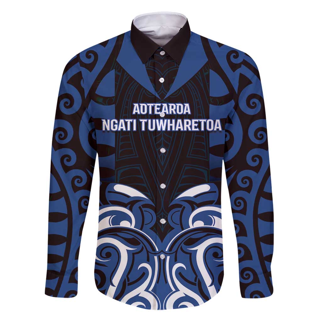 Custom Aotearoa Ngati Tuwharetoa Family Matching Puletasi and Hawaiian Shirt Maori Pattern New Zealand - Polynesian Pride