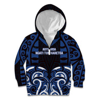 Custom Aotearoa Ngati Tuwharetoa Kid Hoodie Maori Pattern New Zealand - Polynesian Pride