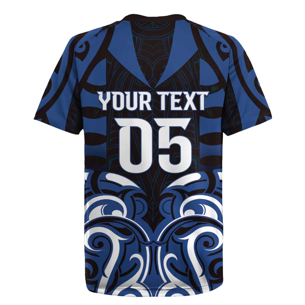Custom Aotearoa Ngati Tuwharetoa Rugby Jersey Maori Pattern New Zealand DT05 - Polynesian Pride