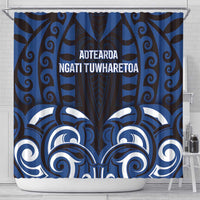Aotearoa Ngati Tuwharetoa Shower Curtain Maori Pattern New Zealand - Polynesian Pride