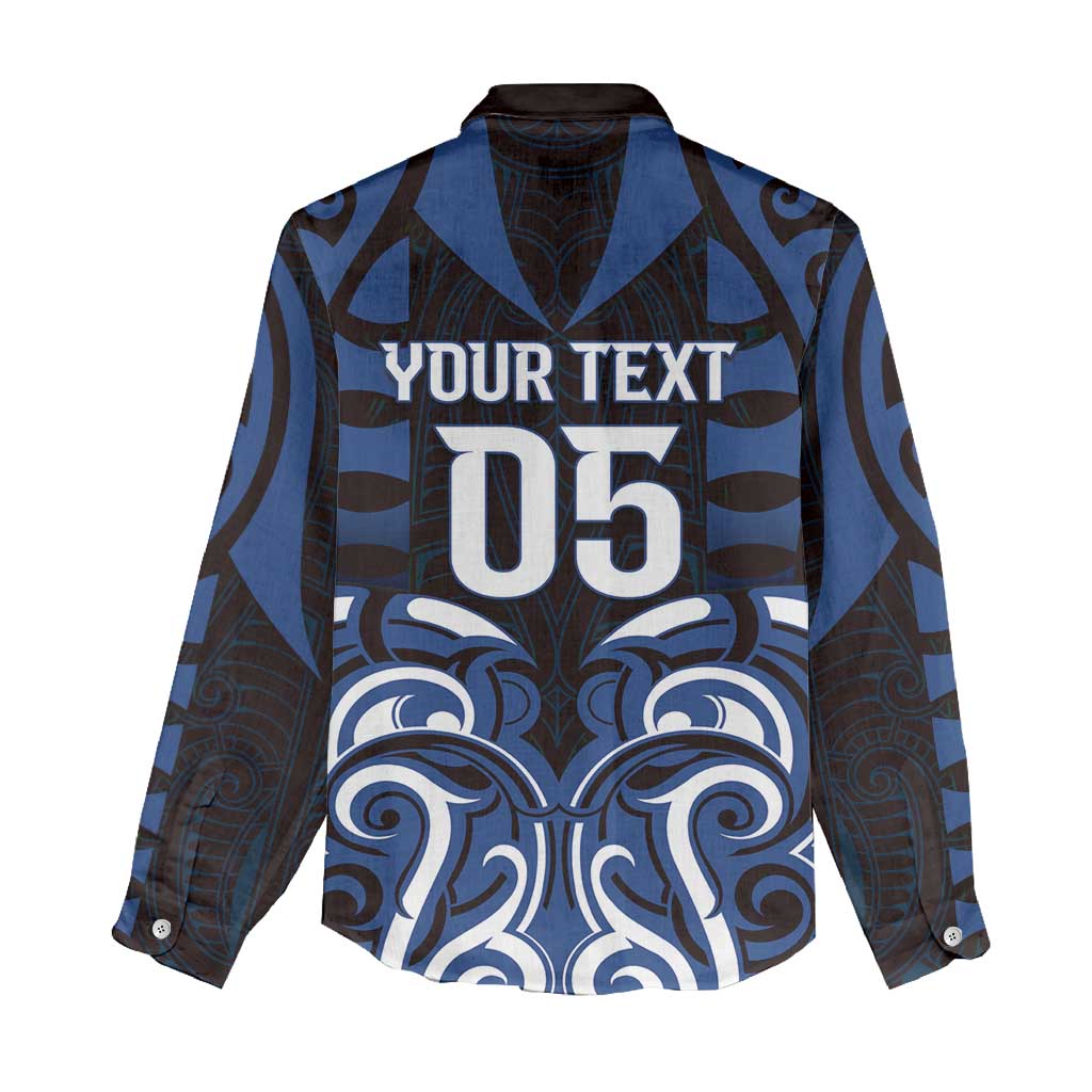 Custom Aotearoa Ngati Tuwharetoa Women Casual Shirt Maori Pattern New Zealand - Polynesian Pride