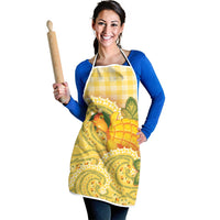 Hawaii Palaka Apron Cute Ripe Mango Turtle On The Waves DT05 - Polynesian Pride