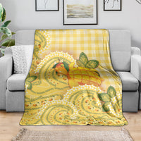 Hawaii Palaka Blanket Cute Ripe Mango Turtle On The Waves DT05 - Polynesian Pride
