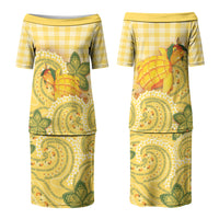 Hawaii Palaka Couples Matching Puletasi and Hawaiian Shirt Cute Ripe Mango Turtle On The Waves DT05 - Polynesian Pride