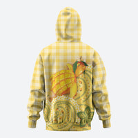 Hawaii Palaka Hoodie Cute Ripe Mango Turtle On The Waves DT05 - Polynesian Pride