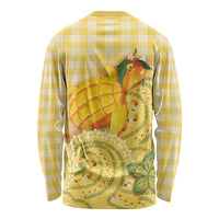Hawaii Palaka Long Sleeve Shirt Cute Ripe Mango Turtle On The Waves DT05 - Polynesian Pride