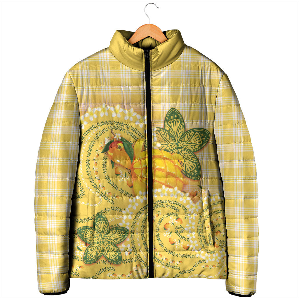 Hawaii Palaka Padded Jacket Cute Ripe Mango Turtle On The Waves DT05 - Polynesian Pride