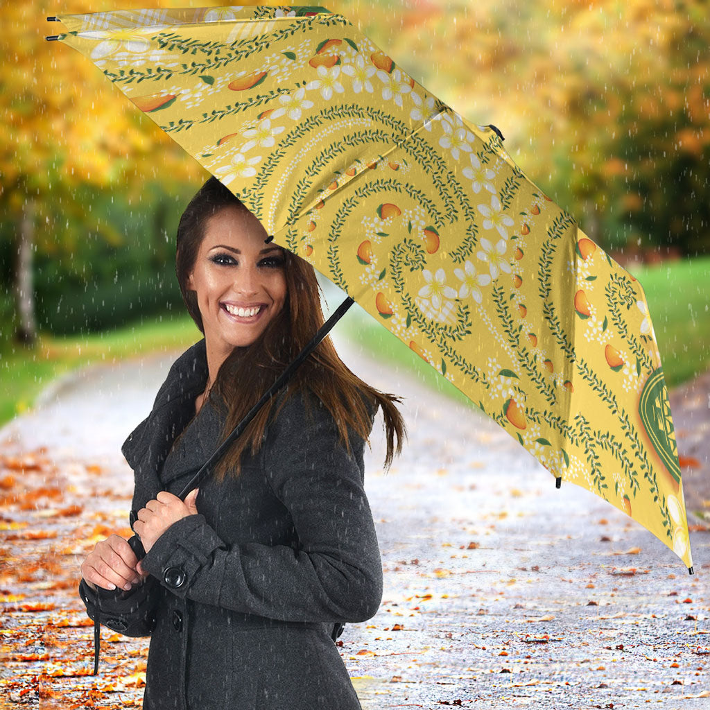 Hawaii Palaka Umbrella Cute Ripe Mango Turtle On The Waves DT05 - Polynesian Pride