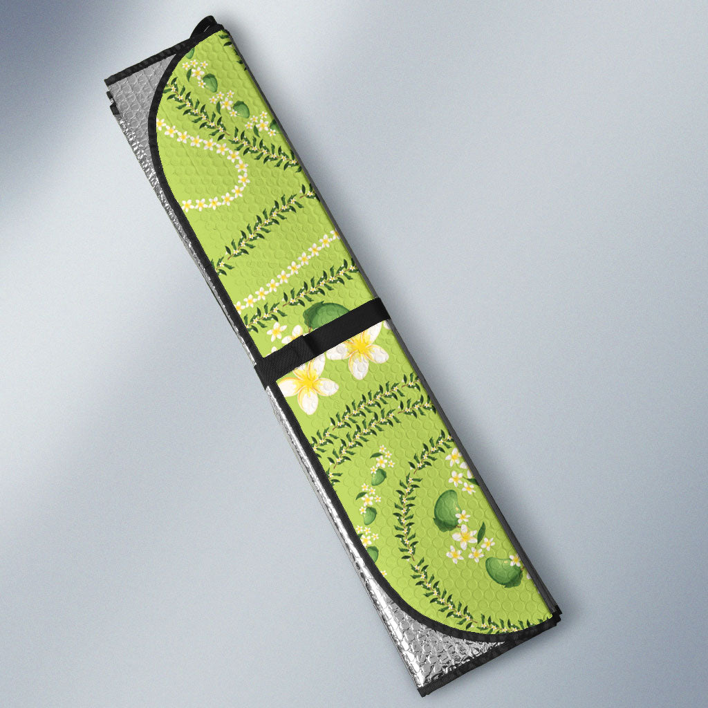 Hawaii Palaka Auto Sun Shade Cute Green Mango Turtle On The Waves DT05 - Polynesian Pride