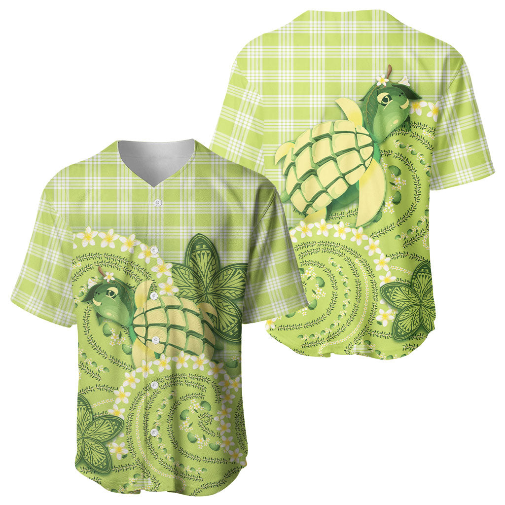 Hawaii Palaka Baseball Jersey Cute Green Mango Turtle On The Waves DT05 - Polynesian Pride