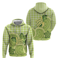 Hawaii Palaka Hoodie Cute Green Mango Turtle On The Waves DT05 - Polynesian Pride