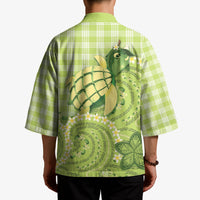Hawaii Palaka Kimono Cute Green Mango Turtle On The Waves DT05 - Polynesian Pride