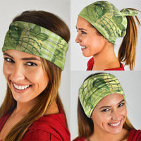 Hawaii Palaka Neck Gaiter Cute Green Mango Turtle On The Waves DT05 - Polynesian Pride