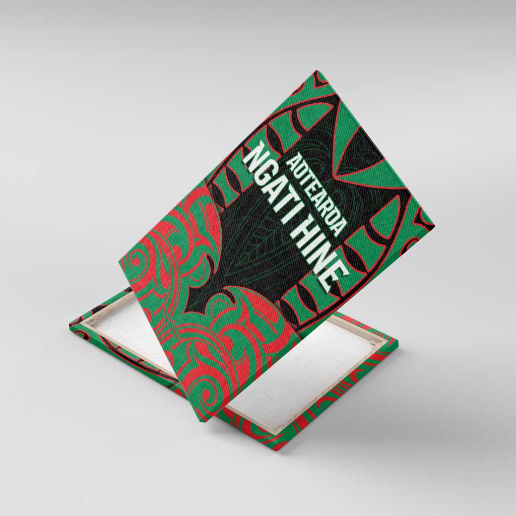 Aotearoa Ngati Hine Canvas Wall Art Maori Pattern New Zealand - Polynesian Pride