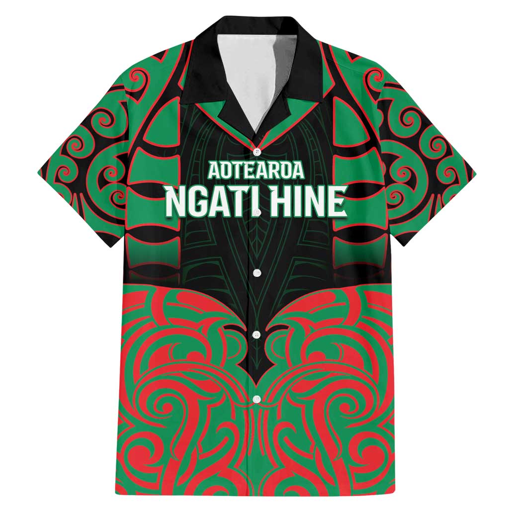 Custom Aotearoa Ngati Hine Family Matching Mermaid Dress and Hawaiian Shirt Maori Pattern New Zealand - Polynesian Pride