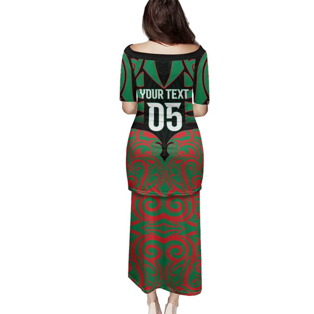 Custom Aotearoa Ngati Hine Family Matching Puletasi and Hawaiian Shirt Maori Pattern New Zealand - Polynesian Pride