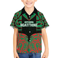 Custom Aotearoa Ngati Hine Kid Hawaiian Shirt Maori Pattern New Zealand - Polynesian Pride