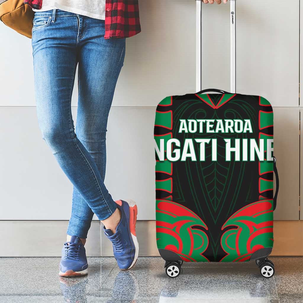 Aotearoa Ngati Hine Luggage Cover Maori Pattern New Zealand - Polynesian Pride