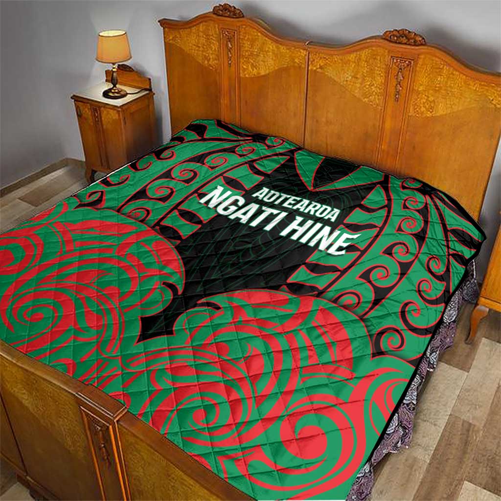 Aotearoa Ngati Hine Quilt Maori Pattern New Zealand - Polynesian Pride