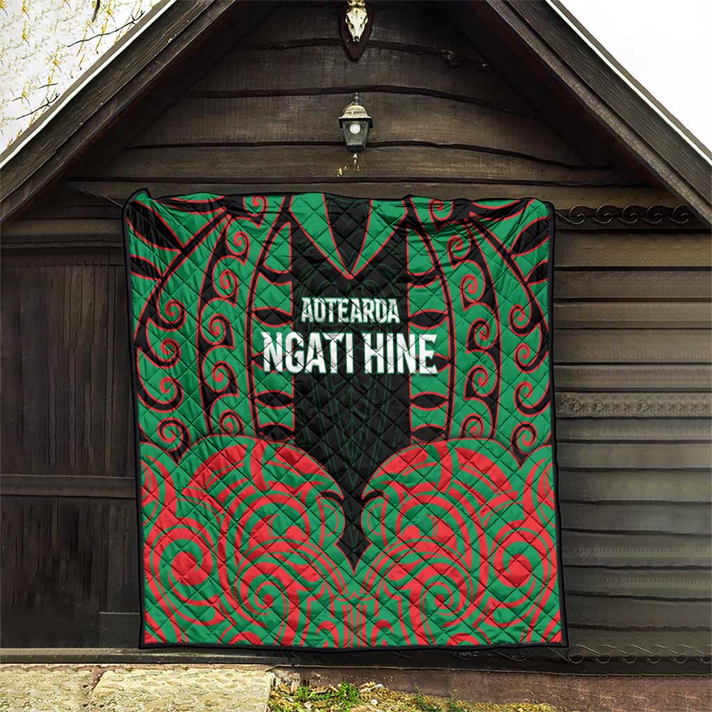 Aotearoa Ngati Hine Quilt Maori Pattern New Zealand - Polynesian Pride